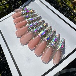 French Bling Press On Nails